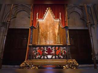 Britain's coronation throne revamped for King Charles' coronation
