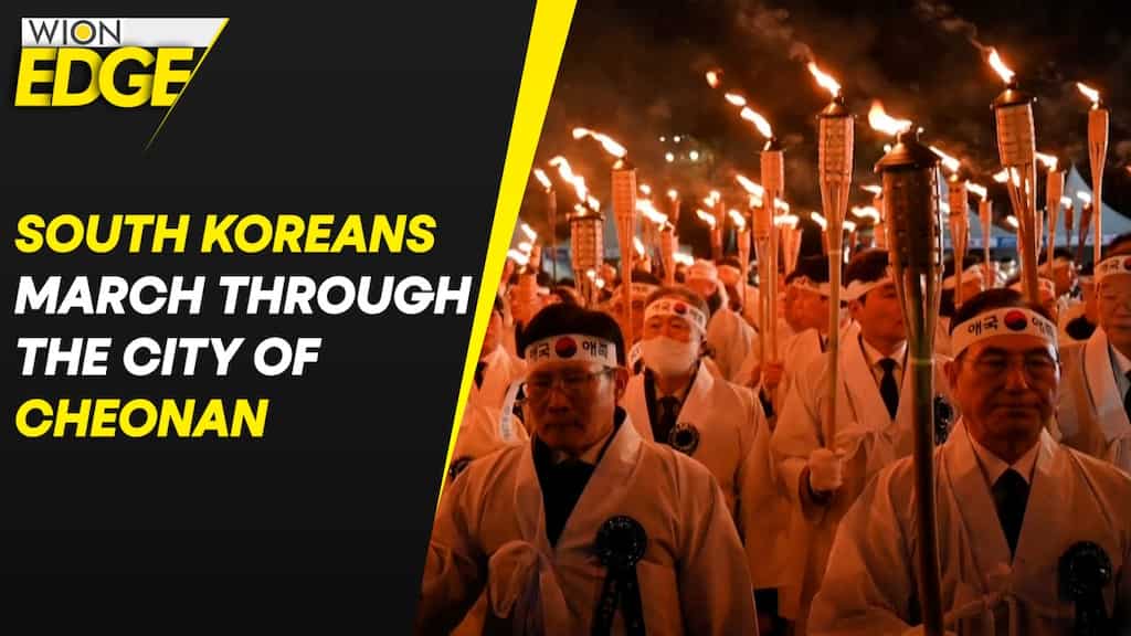 South Koreans hold an event to celebrate the March 1st movement