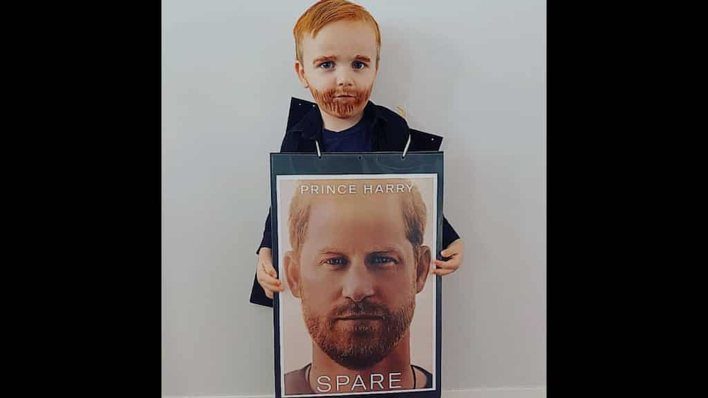 Three-year-old UK boy dresses up as Prince Harry for World Book Day