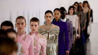 Giambattista Valli fills fall runway show with tweeds at Paris Fashion Week