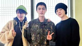 BTS' J-Hope, Jimin visit Jin at military camp, see pic