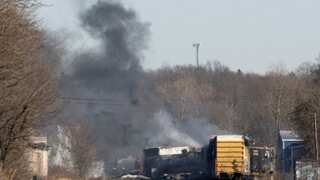 Another train derails in Ohio, from the same company behind recent toxic leak