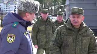 Russian Defence Minister Sergei Shoigu visits Mariupol in Ukraine