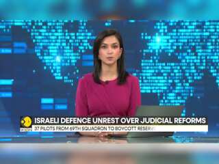 Elite Israeli defence pilots protest judicial reforms by boycotting reserve duty, training