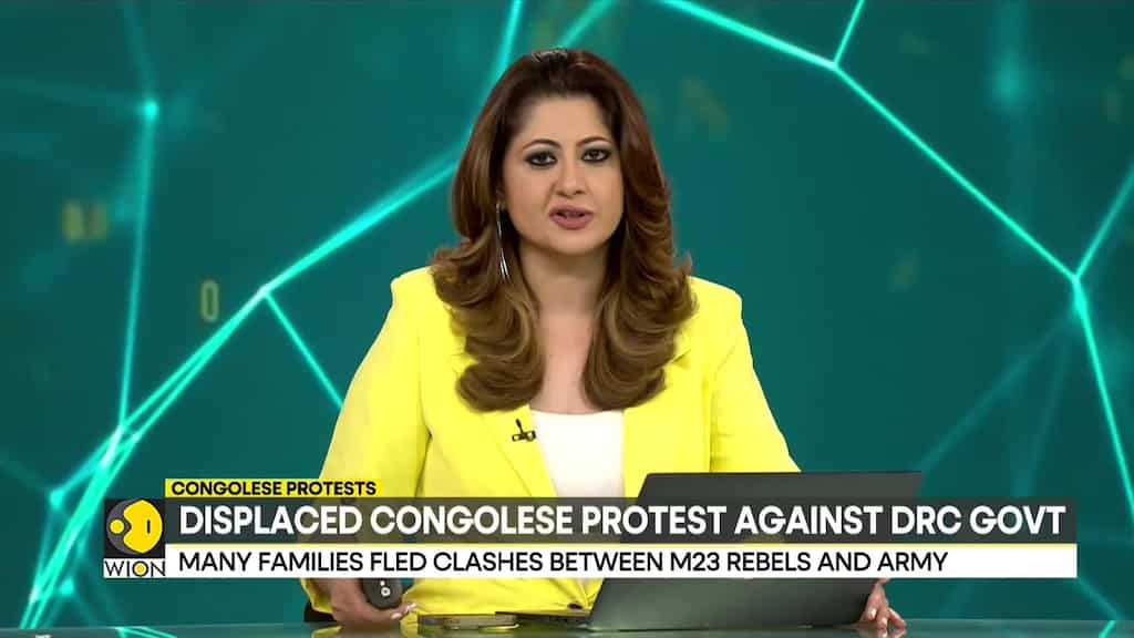 Hundreds of displaced Congolese protest against DRC government