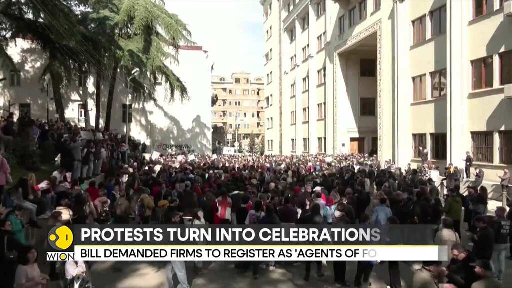 Georgia revokes controversial 'foreign agent' bill that sparked violent protests
