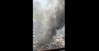 Massive fire reported from Oshiwara market in Mumbai, India