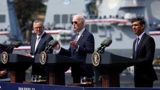 Biden, Sunak and Albanese announce nuclear-powered submarine plan for Australia