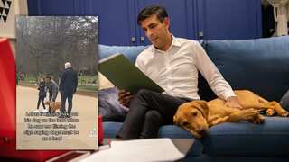Dog row: Rishi Sunak's 'off leash' escapade gets him a reminder from police. Watch video here