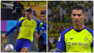 WATCH: Ronaldo lashes out at referee, blasts ball into the crowd during Al Nassr-Abha tie