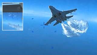 WATCH | Pentagon releases video of moment when Russian fighter jet hit US drone over Black Sea