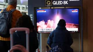 North Korea fires two short-range missiles, antagonised by US-South Korea military drills
