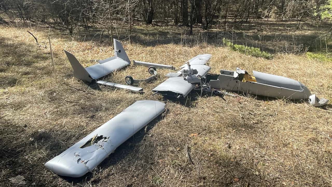 Chinese-made retrofitted, weaponised drone shot down by Ukrainian forces Chinese-made retrofitted, weaponised drone shot down by Ukrainian forces