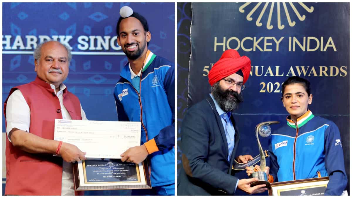 Hardik Singh, Savita Punia bag Hockey India Balbir Singh Sr. Award for Player of the Year 2022