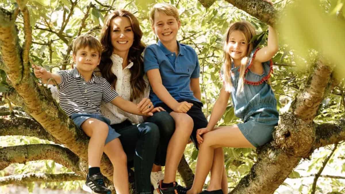 Kate Middleton shares adorable pictures with George, Charlotte and Louis on UK Mother's Day
