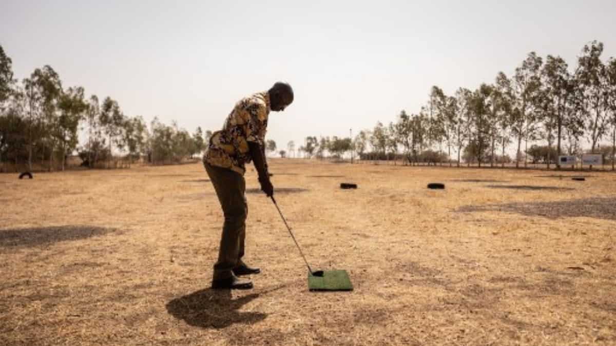 Playing golf in a 'natural setting'