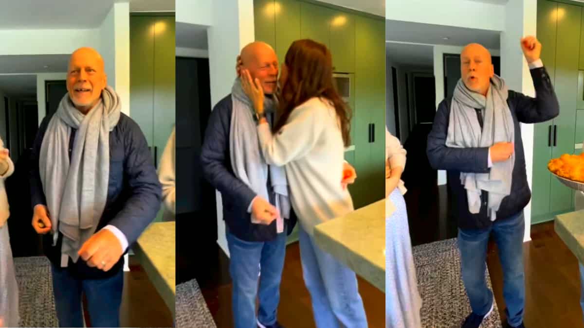 Bruce Willis' emotional birthday celebration after dementia diagnosis leaves fan teary-eyed. Watch Bruce Willis' emotional birthday celebration after dementia diagnosis leaves fan teary-eyed. Watch