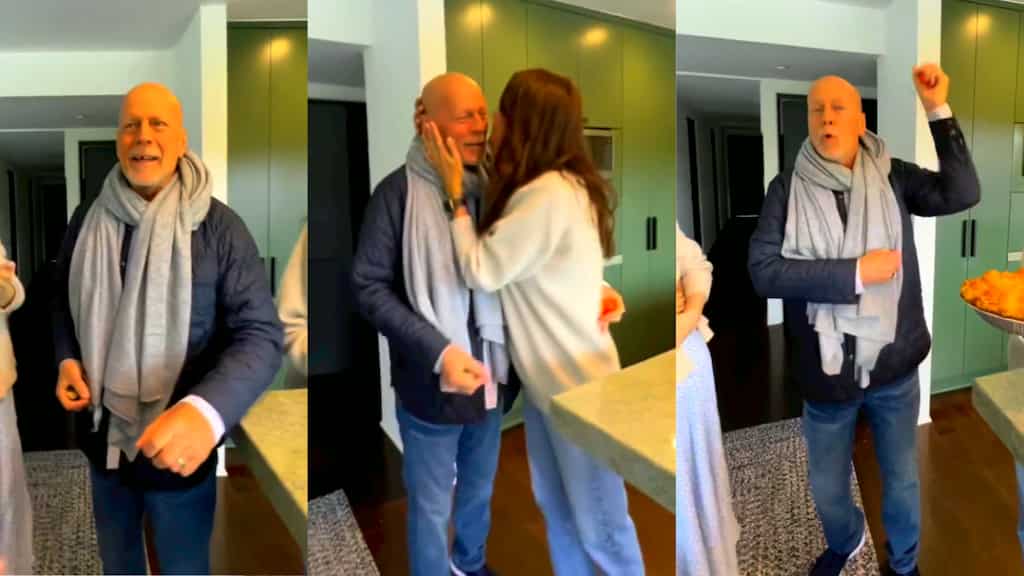 Bruce Willis' emotional birthday celebration after dementia diagnosis leaves fan teary-eyed. Watch