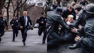 AI predicts what Donald Trump's arrest would look like. Take a look at the viral images!