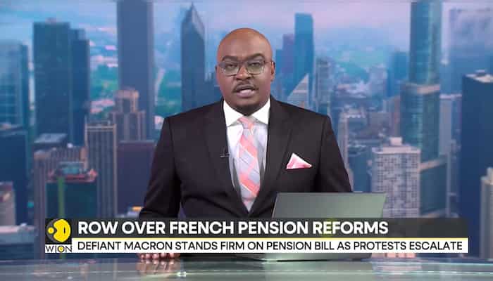 Macron stands firm on pension reform bill as protests escalate