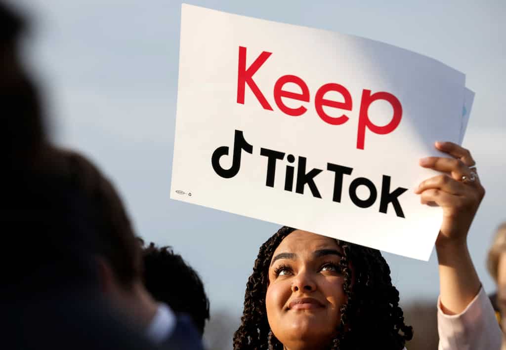 TikTok users descend on US Capitol to protest against calls for ban on app