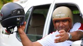 Meet the ‘Helmet man of India’: Road safety crusader who distributes helmets for free
