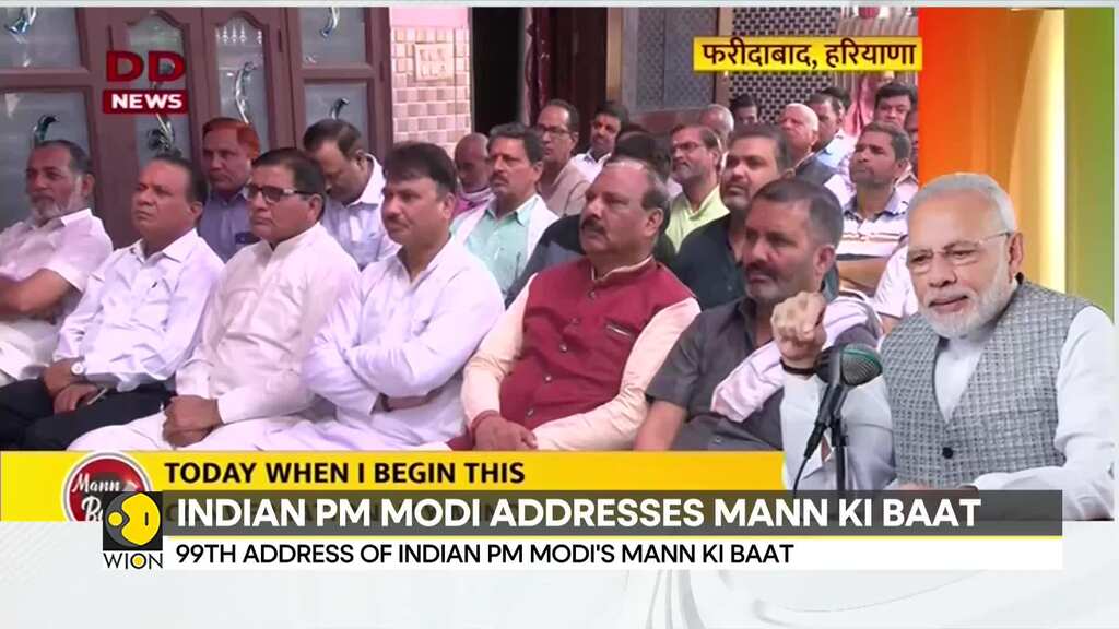 99th edition of Mann Ki Baat: Indian Prime Minister Narendra Modi addresses the nation