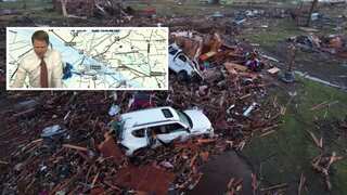WATCH | Mississippi weatherman breaks down during news forecast of tornado destruction