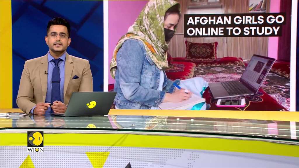 Afghan girls struggle with poor internet as they turn to online classes