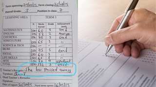 School teacher's embarrassing remark 'she has passed away' on student's report card shocks internet