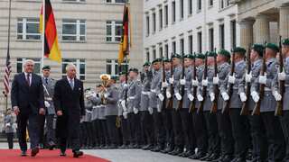 King Charles III begins his first state visit abroad as Monarch; greeted with military honours in Berlin