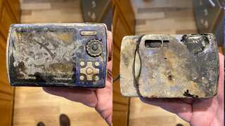 The great camera saga: Woman reunited with device 13 years after losing it in river with photos intact