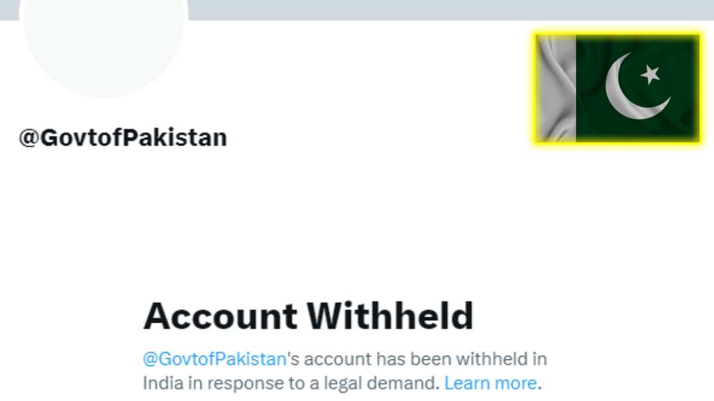 Pakistan government's Twitter account withheld in India yet again