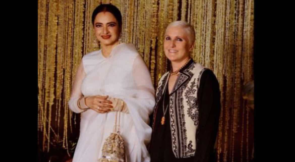 Rekha brings star power as she meets Dior creative director ahead of fashion show Rekha brings star power as she meets Dior creative director ahead of fashion show