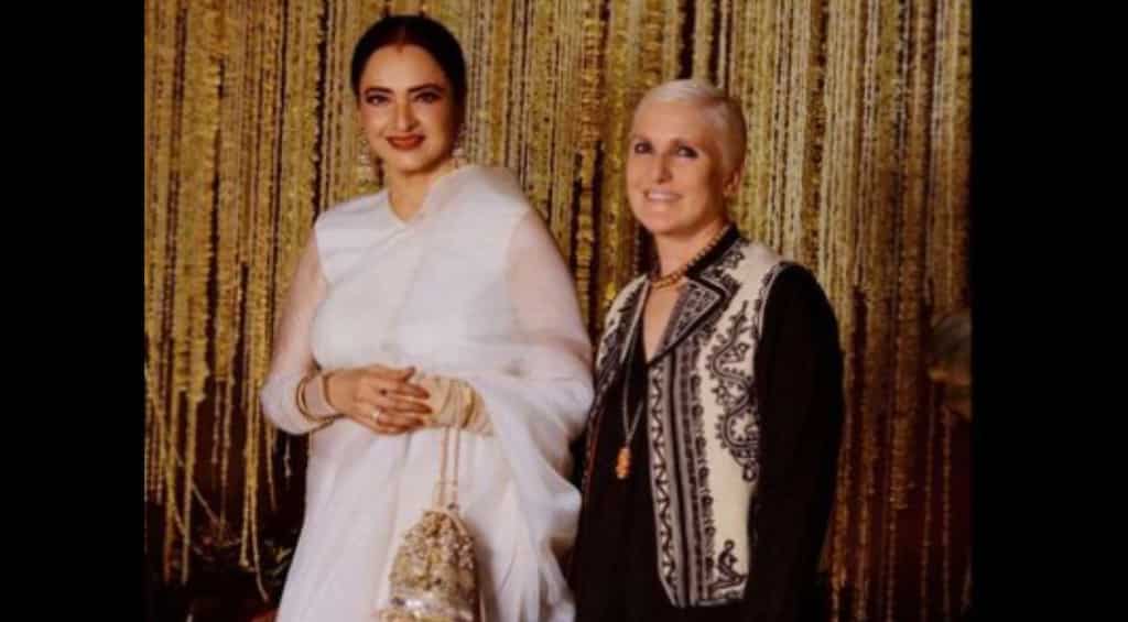 Rekha brings star power as she meets Dior creative director ahead of fashion show