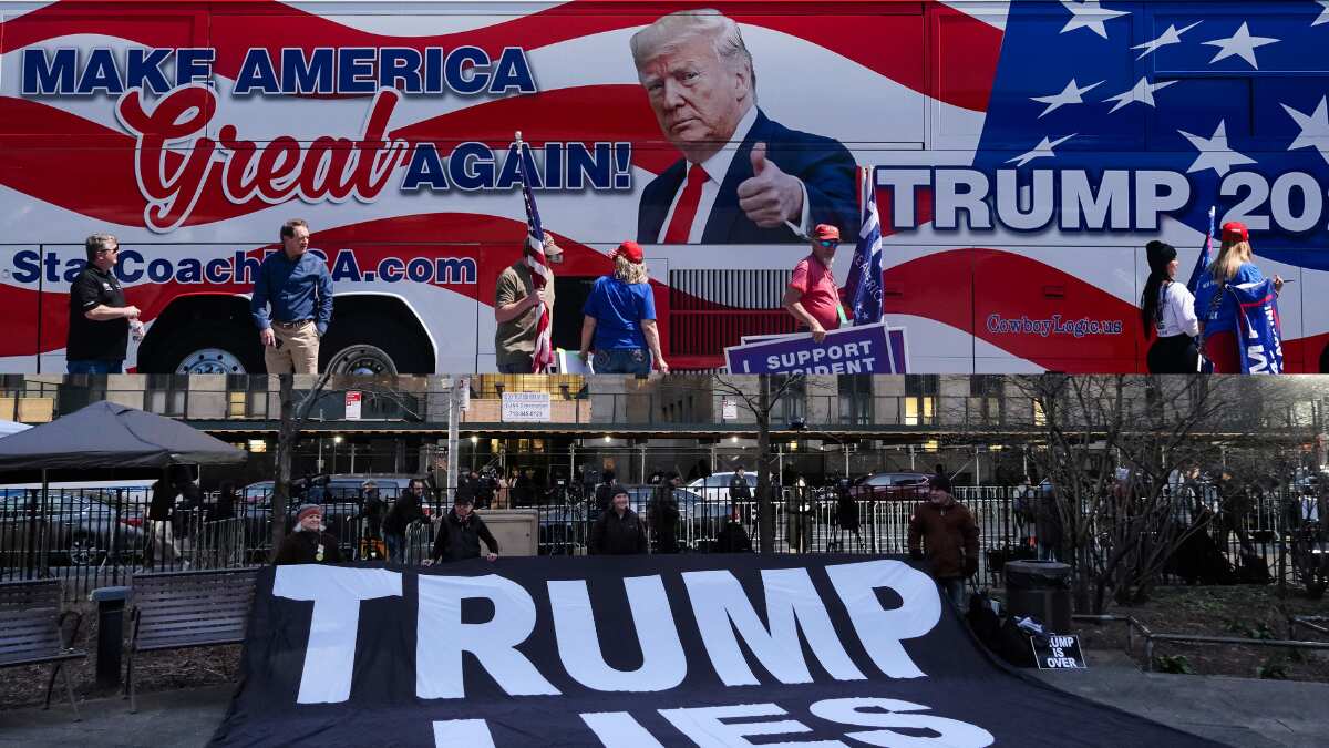 Trump Visuals In Pics | Dramatic visuals emerge as Trump supporters take to streets ...