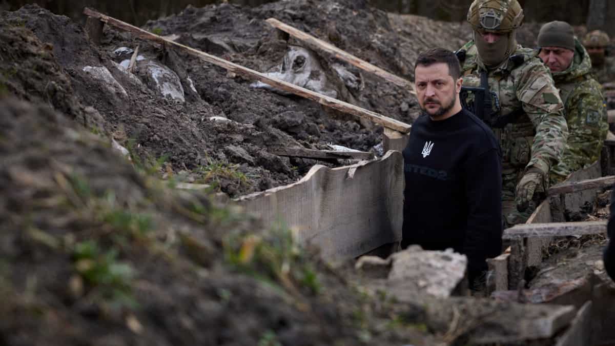 Six killed, eight injured in fresh Russian shelling, a year after discovery of grisly Bucha killings Six killed, eight injured in fresh Russian shelling, a year after discovery of grisly Bucha killings