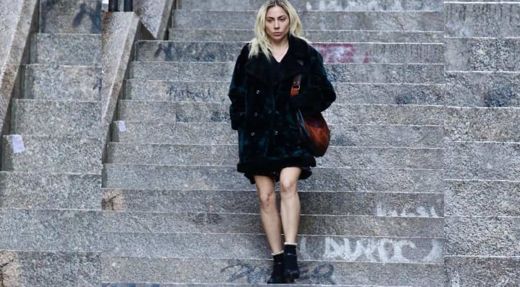 Lady Gaga shoots at the iconic New York staircase for Joker: Folie à Deux