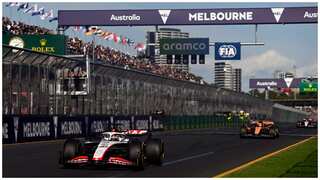 Australian Grand Prix: Fan left bleeding after hit by car debris