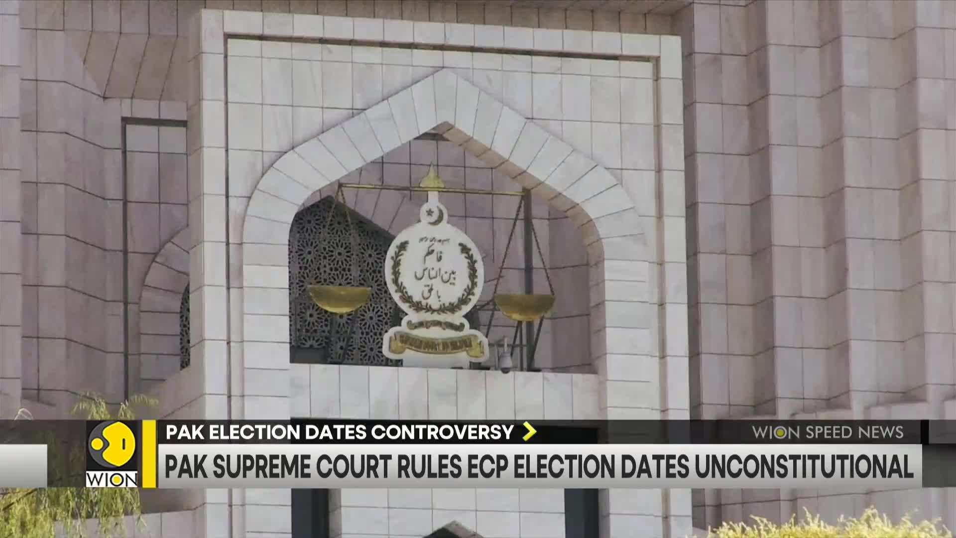 Pakistan Supreme Court rules ECP election dates unconstitutional WION