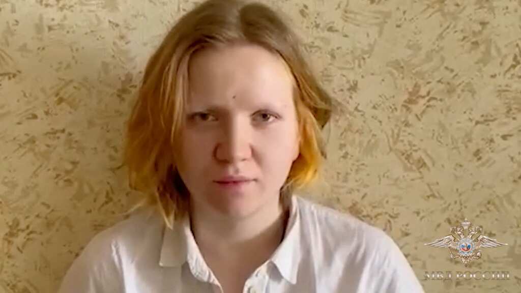 Watch | Russia releases video of Darya Trepova detained for killing war-blogger
