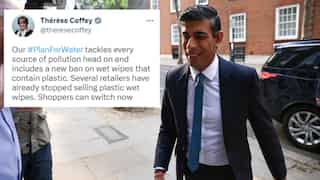Rishi Sunak's 'Plan for Water' to ban plastic wet wipes in Britain