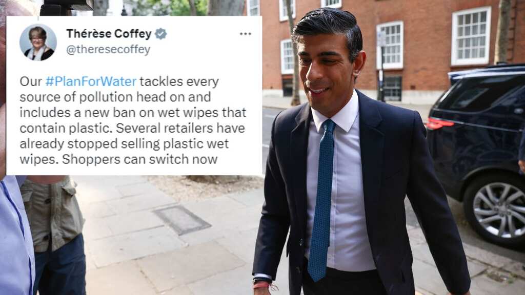 Rishi Sunak's 'Plan for Water' to ban plastic wet wipes in Britain