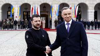 In Poland, Zelensky receives highest honour and a promise involving Warsaw's remaining fleet of MiG-29