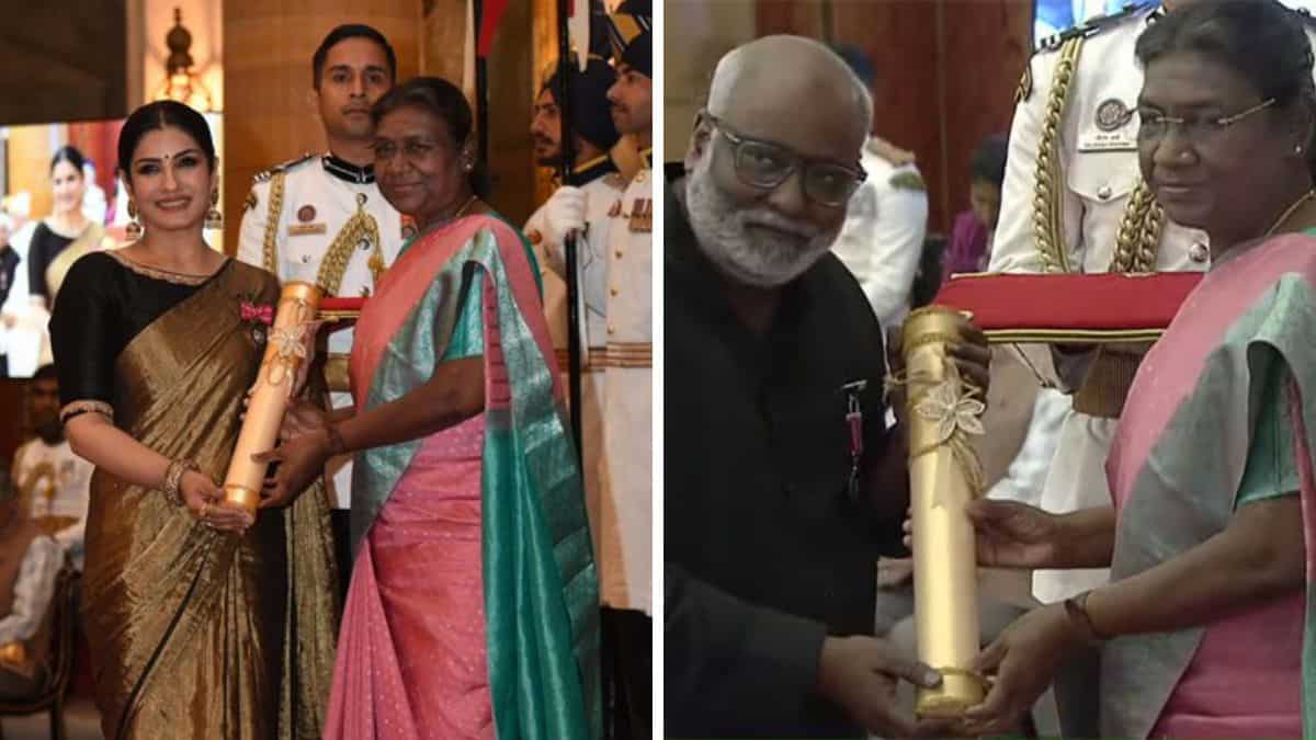 MM Keeravani, Raveena Tandon, Sudha Murty honoured with Padma Awards