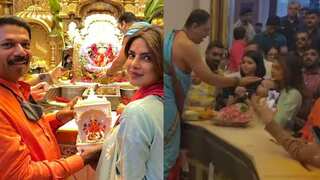 Priyanka Chopra seeks blessings at Siddhivinayak temple with daughter Malti Marie in Mumbai