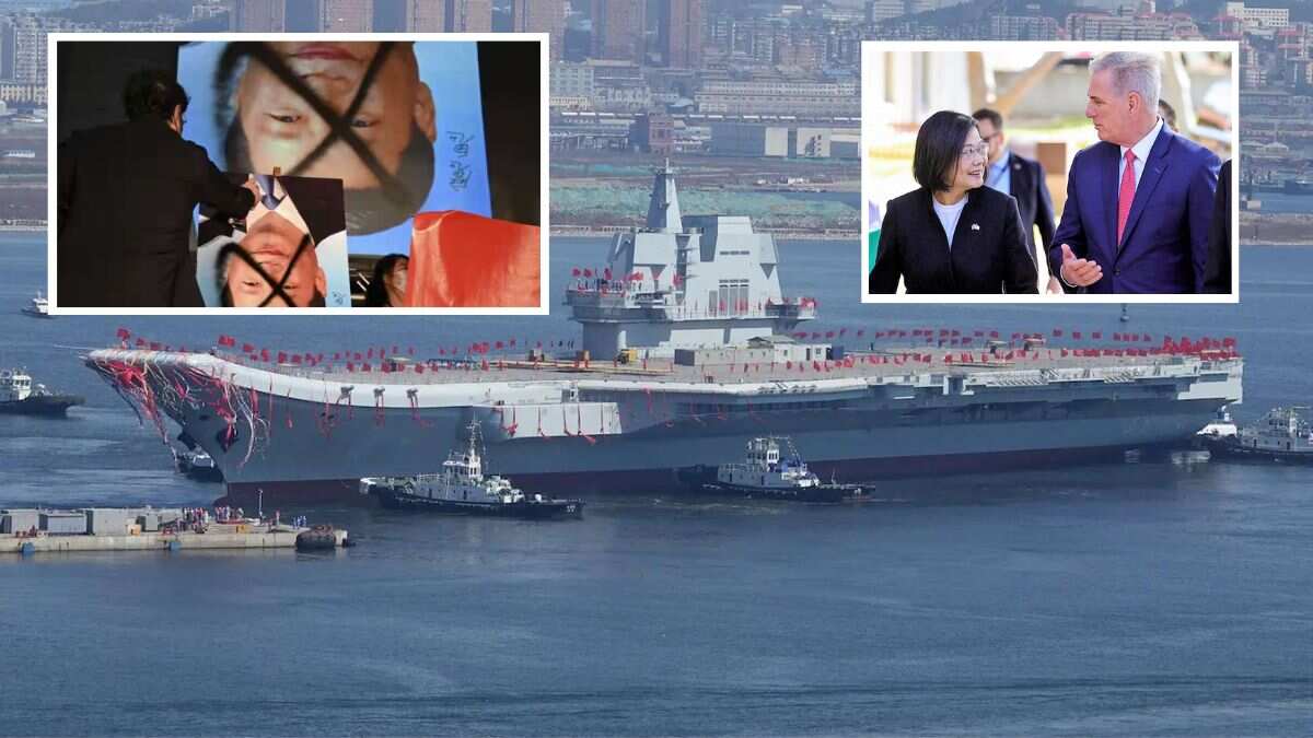 Chinese warships, fighter jets encircled Taiwan before Tsai-McCarthy meet Chinese warships, fighter jets encircled Taiwan before Tsai-McCarthy meet