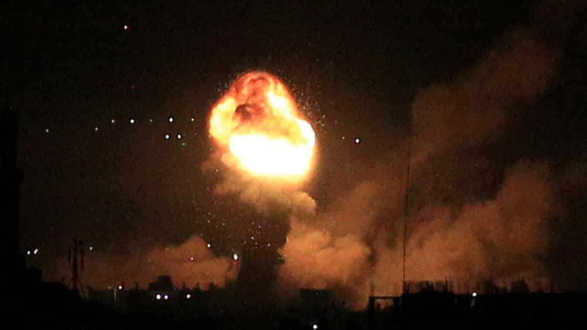 Israeli fighter jets hit military compound in Syria in response to rocket strikes