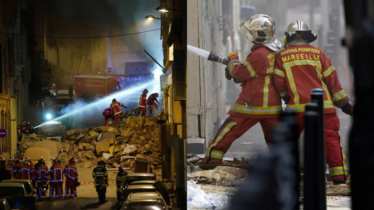 Building collapses after explosion in Marseille, 10 remain missing
