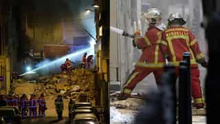Building collapses after explosion in Marseille, 10 remain missing